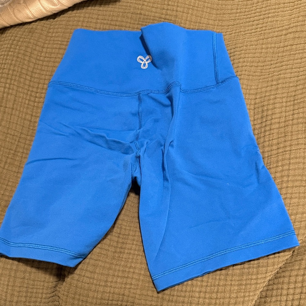 Aritzia Bright Blue Bike Shorts